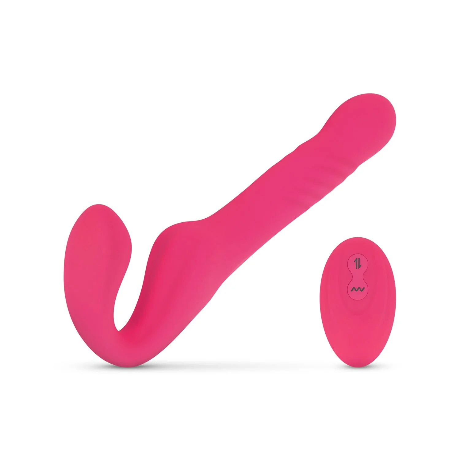 Teazers Strapless Strap On Vibrator - Roze