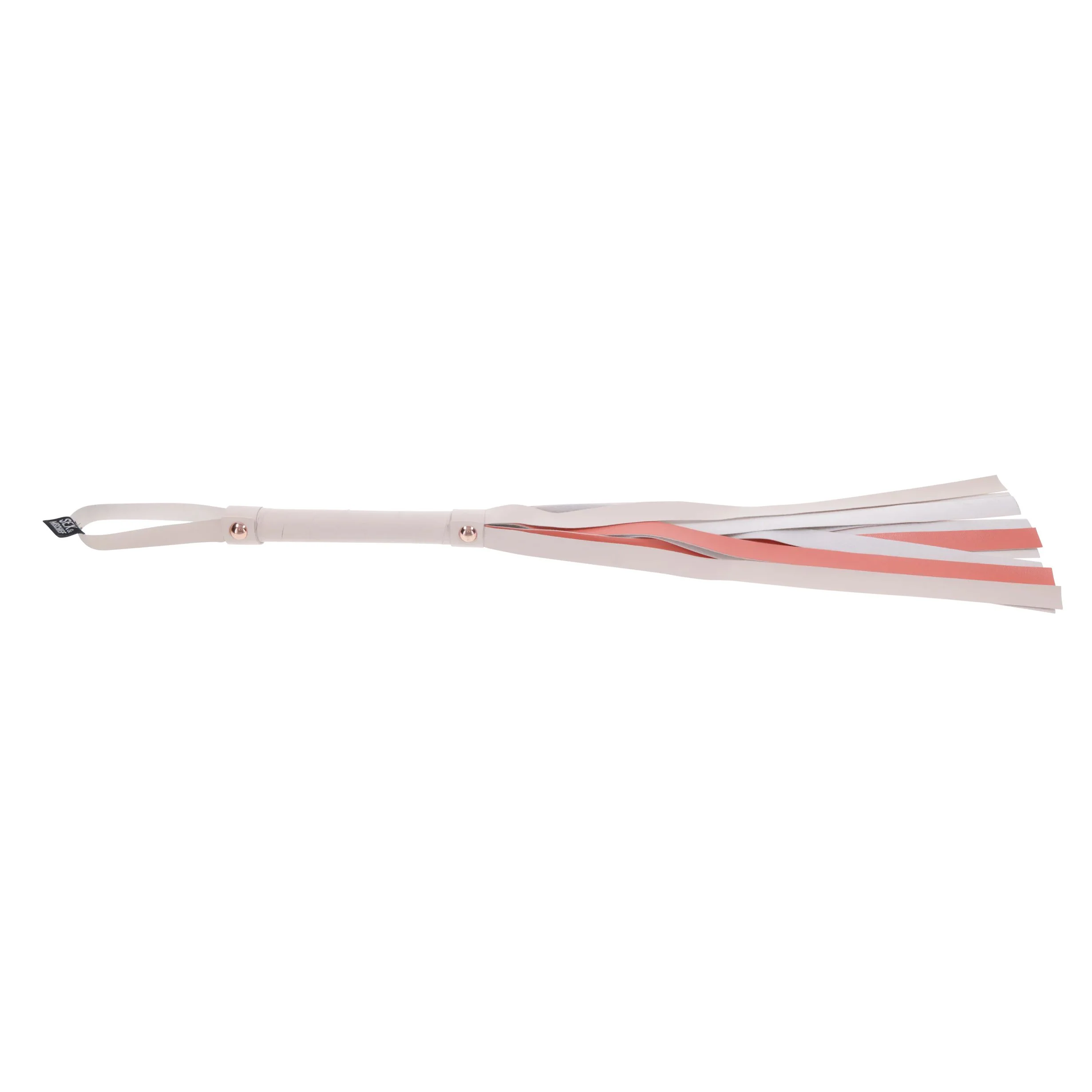 Sportsheets – S&M Peaches ‘n CreaMe Gestreepte Flogger – Cream & Orange