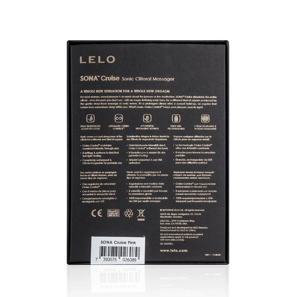 LELO - Sona Luchtdrukvibrator - Zwart