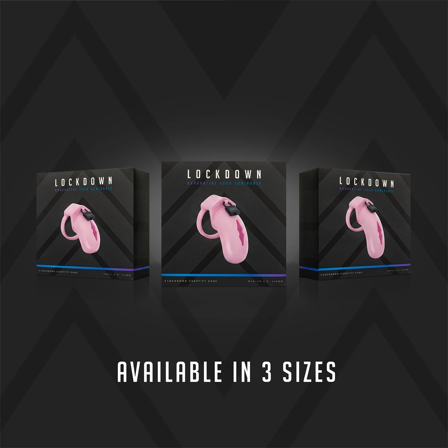 LOCKDOWN - Chastity Cage Medium - Pink