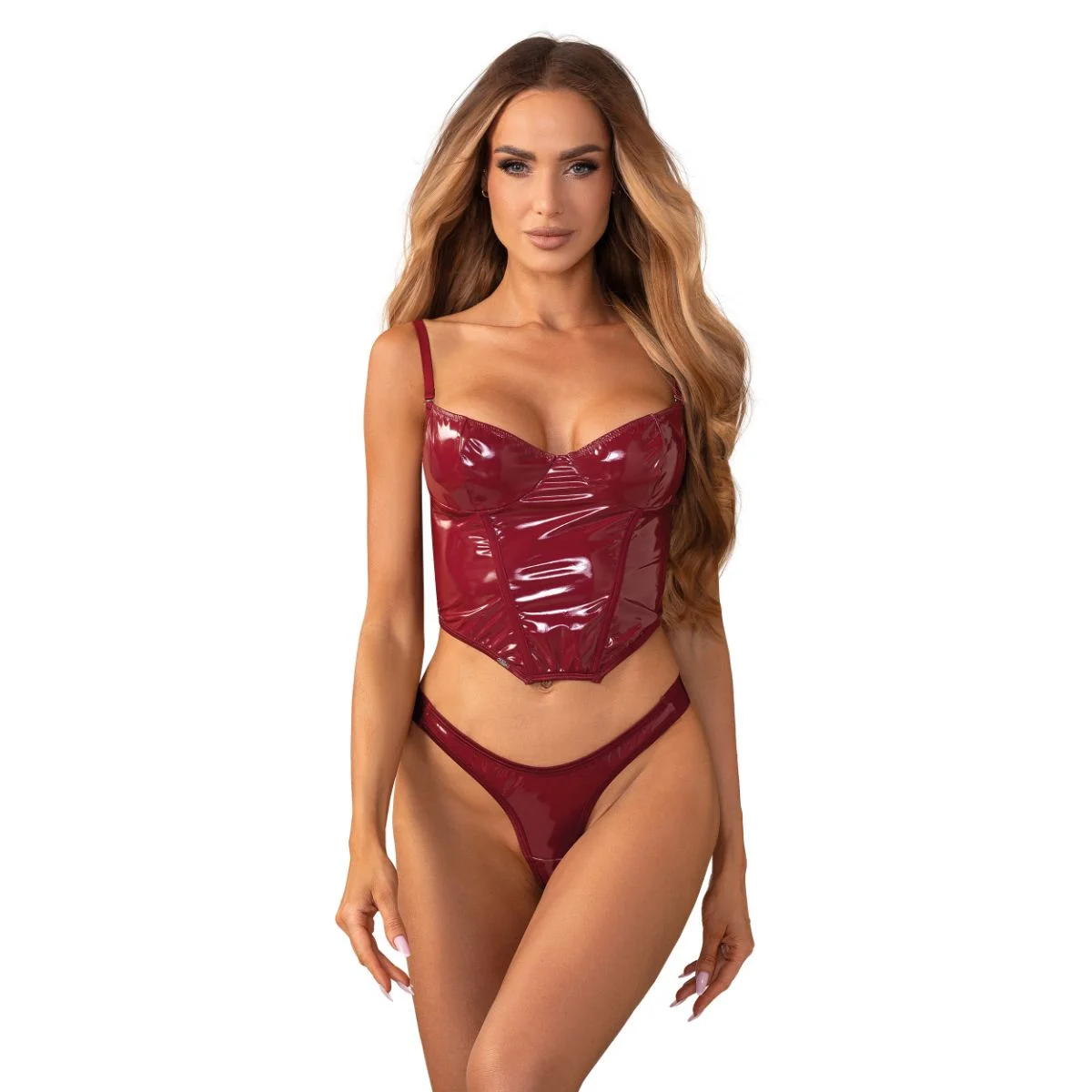 Obsessive - Redya Corset en String - Rood