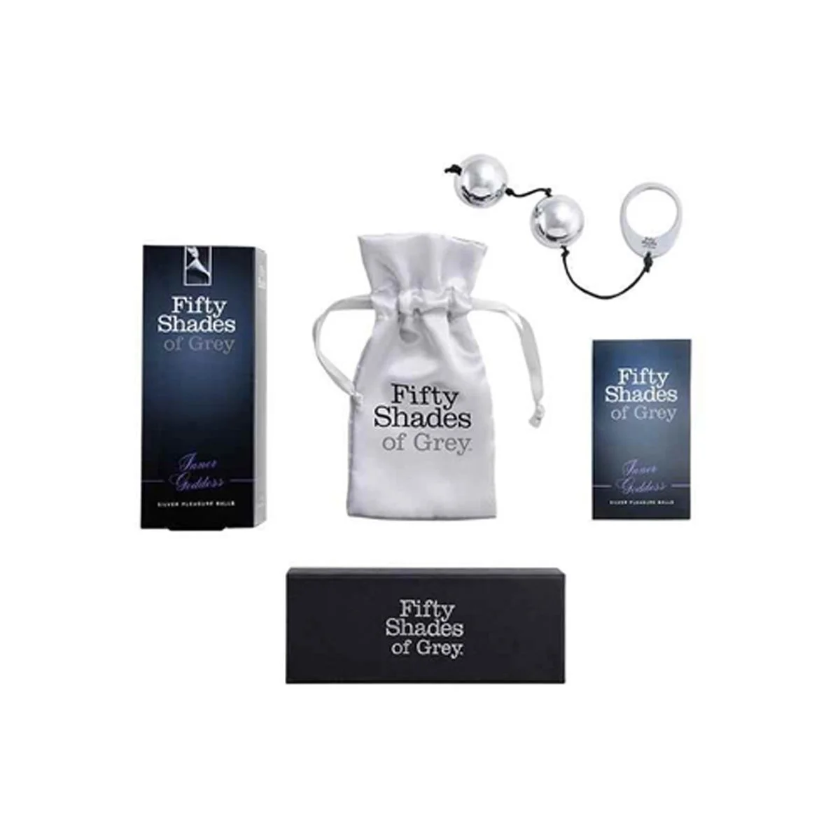 Fifty Shades of Grey – Inner Goddess Geisha Ballen – Zilver Gewicht