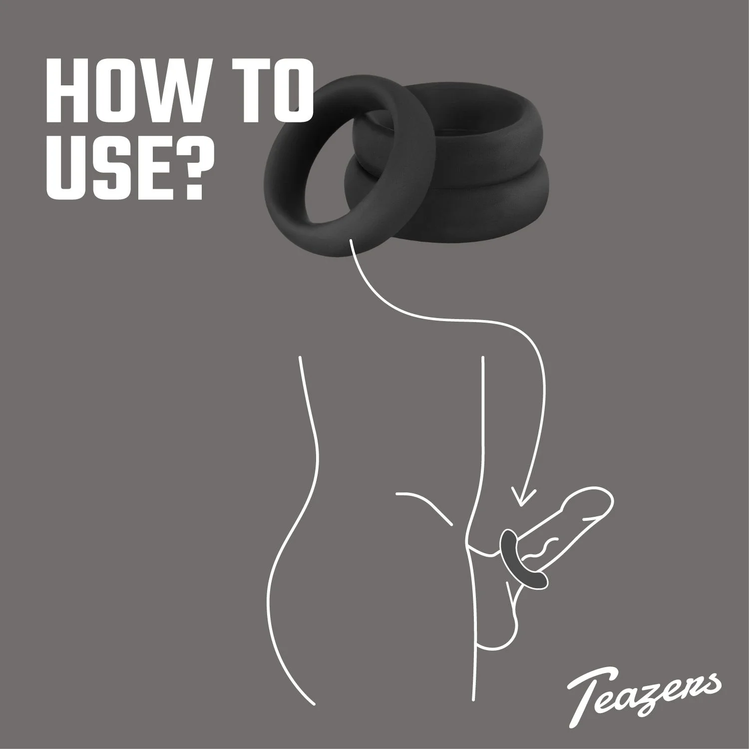 Teazers Cock- En Balring Set - 3 Stuks