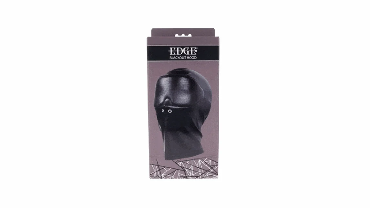 Sportsheets - Edge Black Out Hood - Zwart