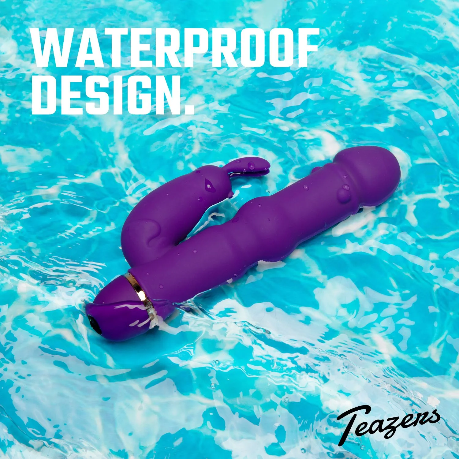 Teazers Siliconen Rabbit Vibrator - Paars