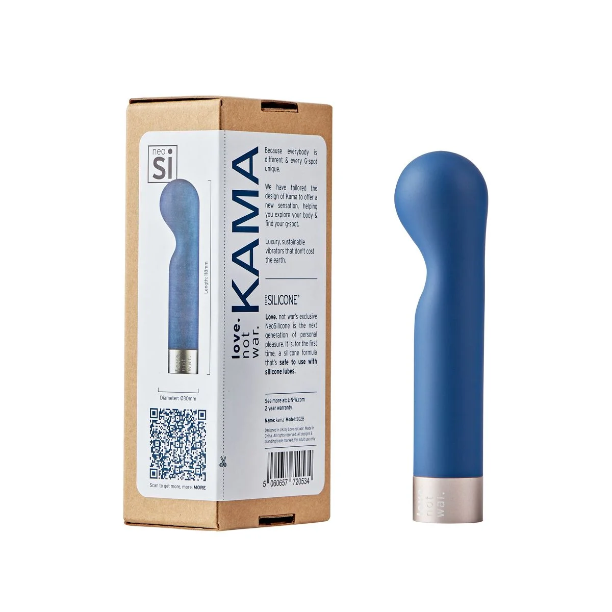 Love Not War β KAMA G-Spot Vibrator β Blauw