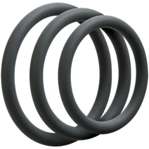 Doc Johnson - OptiMALE 3 C-Ring Set Dun - Grijs