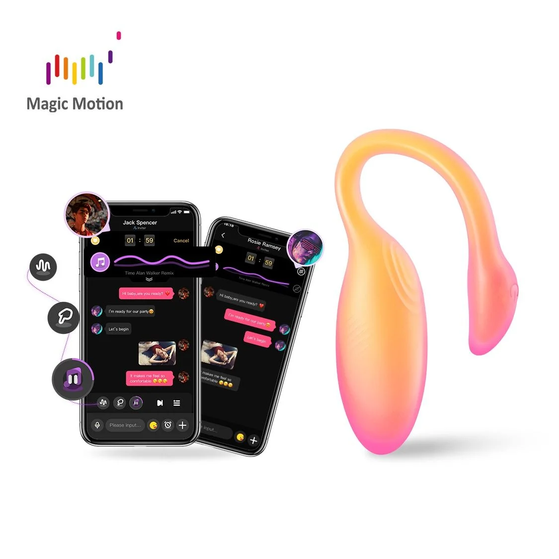 Magic Motion - Flamingo Max Vibrerend Ei en Kegeltrainer in 1 - Oranje
