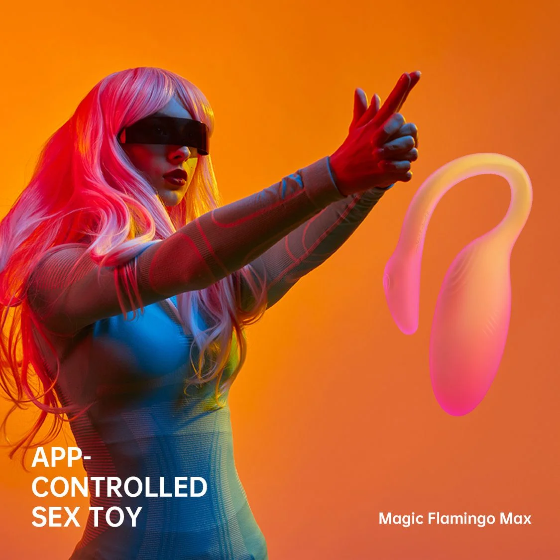 Magic Motion - Flamingo Max Vibrerend Ei en Kegeltrainer in 1 - Oranje