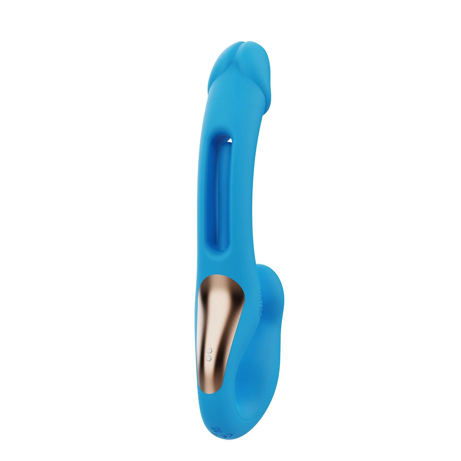 HoneyPlayBox - Harmony Duo App-bestuurde Strapless Strap-on - Blauw