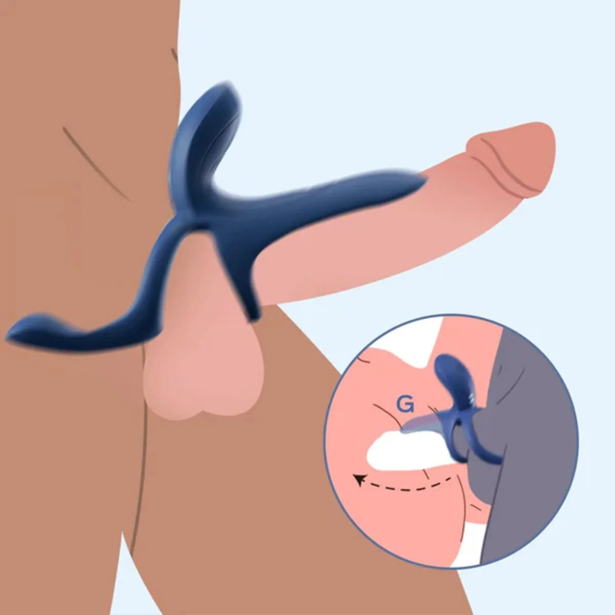 HoneyPlayBox - Pleasure Pivot App-gestuurde Vibrator voor Koppels Blauw