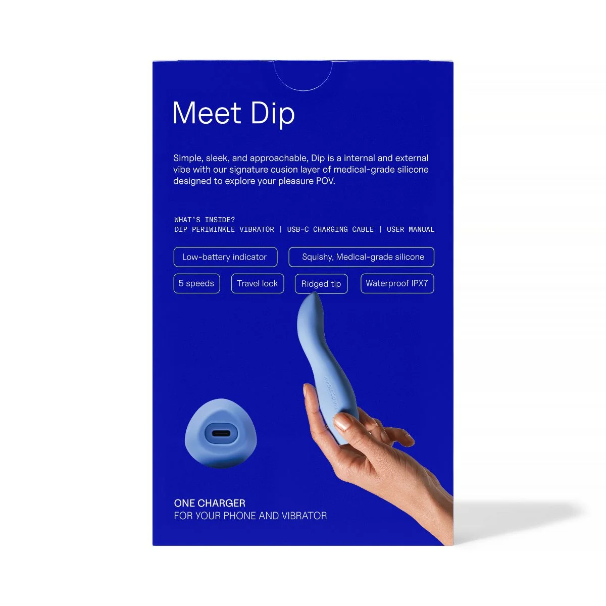 Dame - Dip 2 Versatile Vibrator - Paars