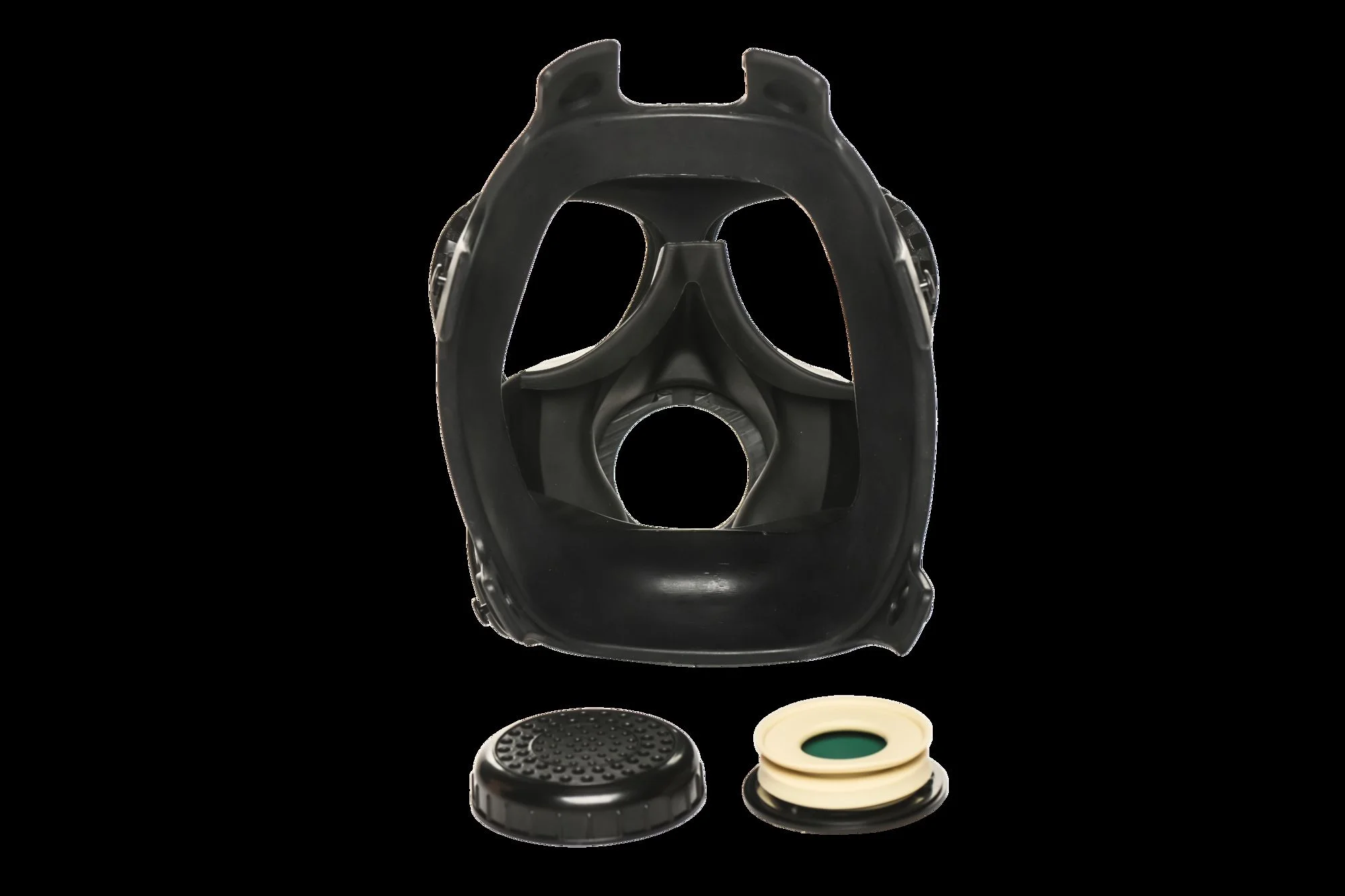 XR Brands - Inhaler Gas Masker Met Fles - Zwart & Wit