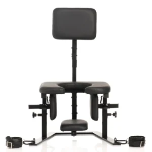 XR Brands - Pleasure Throne Orale Seks Stoel - Zwart