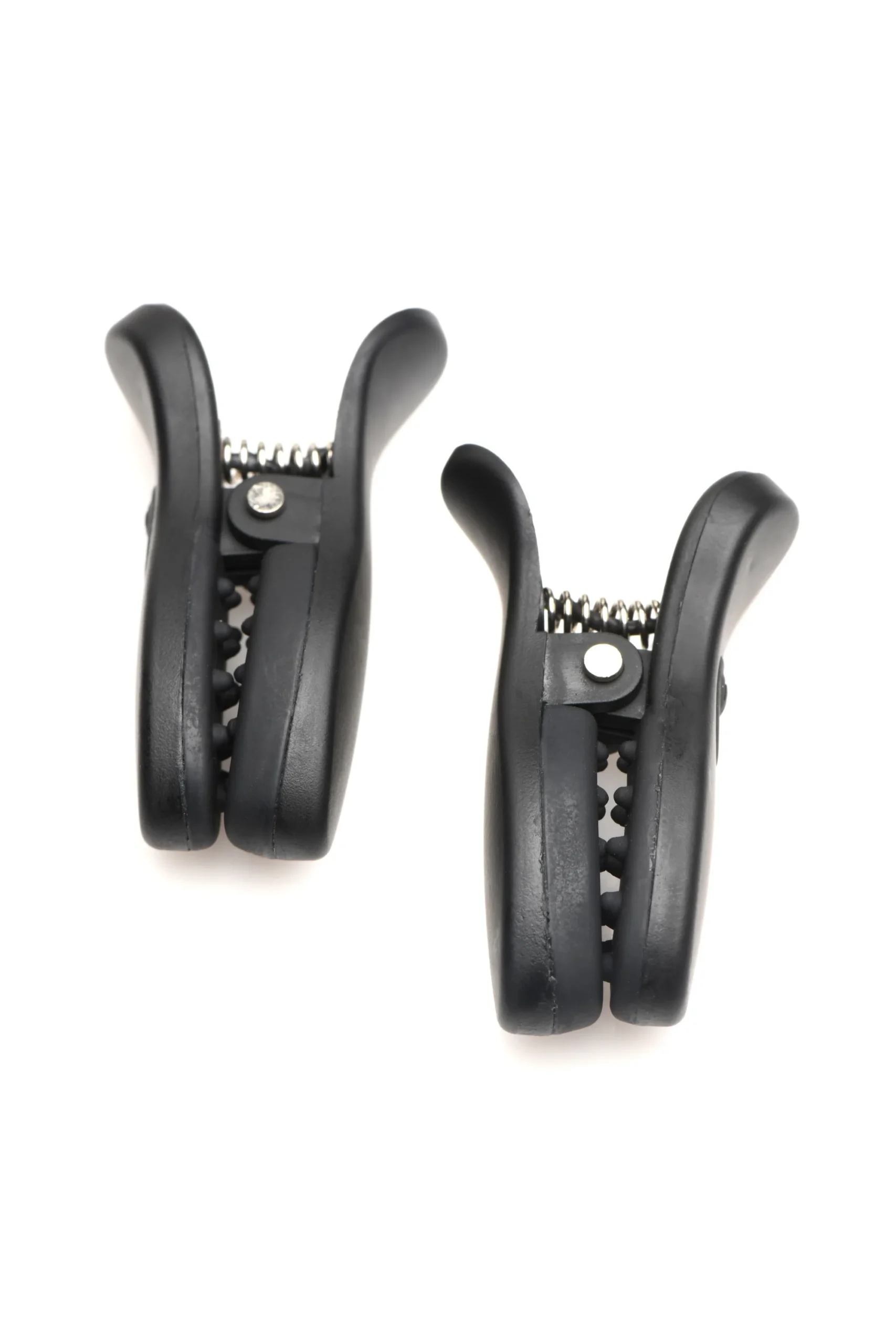 XR Brands - Dark Grip Vibrerende Tepelkemmen - Zwart