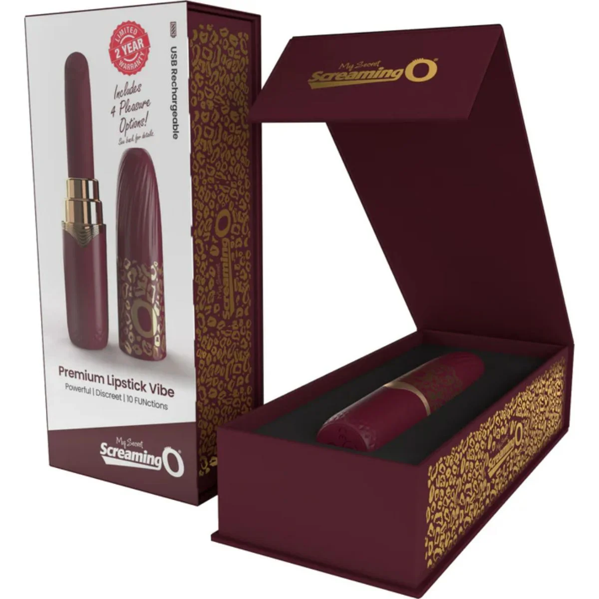 Screaming O β My Secret Premium Vibrating Lipstick β Merlot