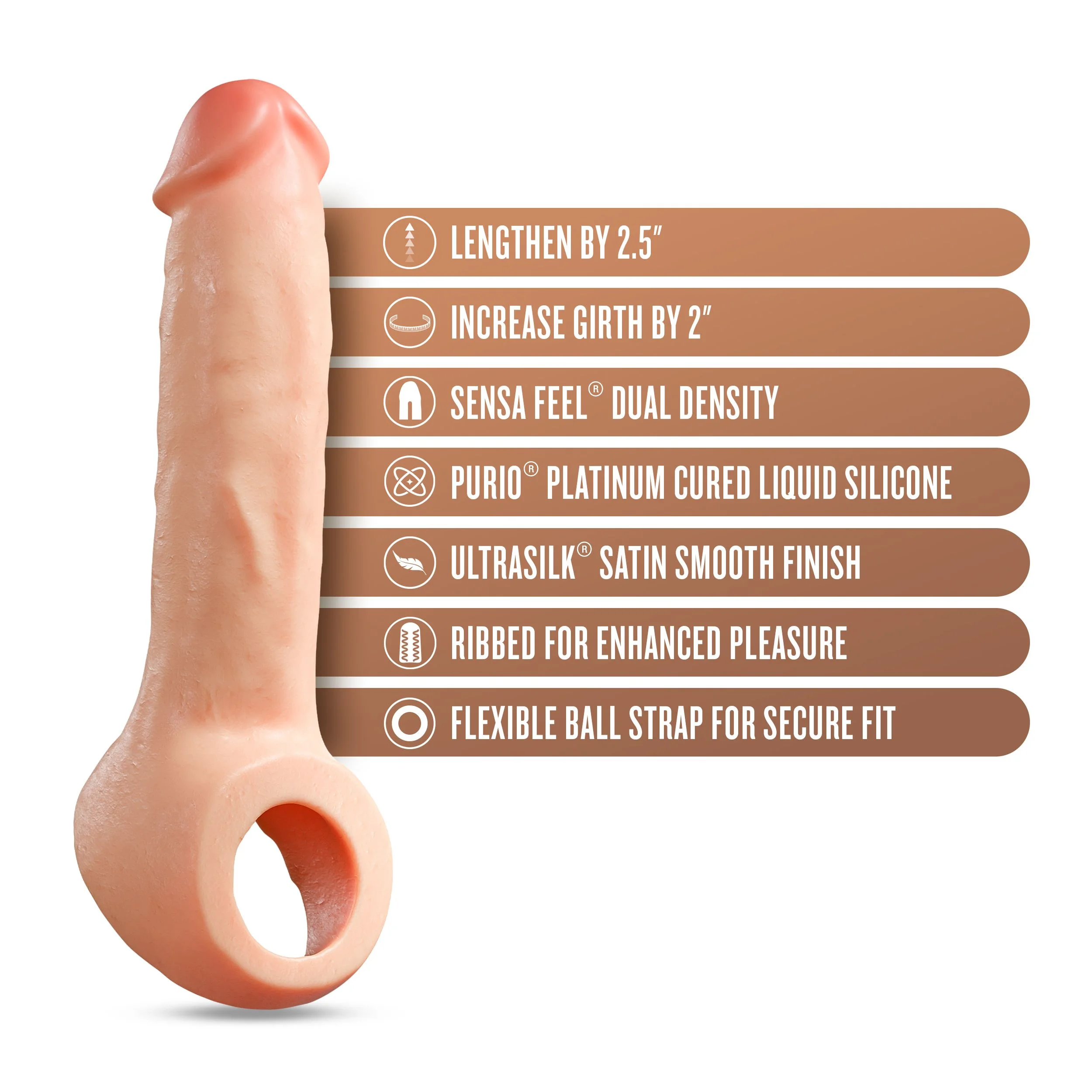 Blush - Performance Plus Thrive Penis Xtender Siliconen - 6,3 cm