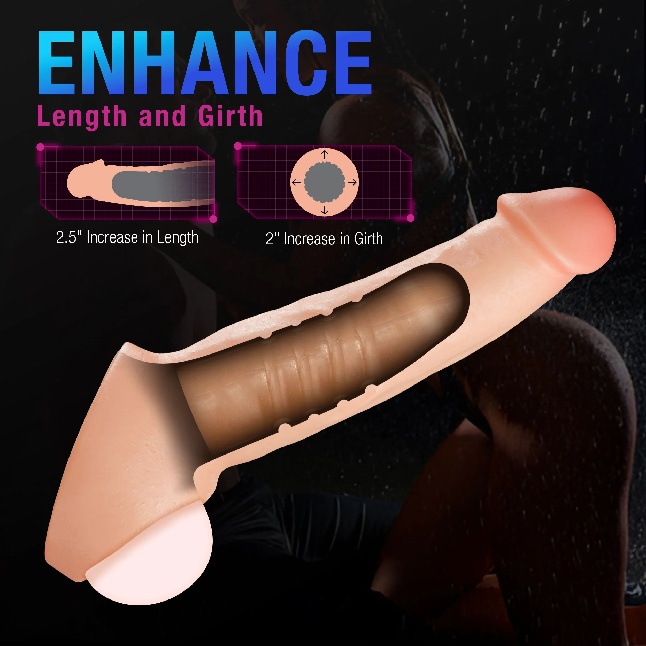 Blush - Performance Plus Thrive Penis Xtender Siliconen - 6,3 cm