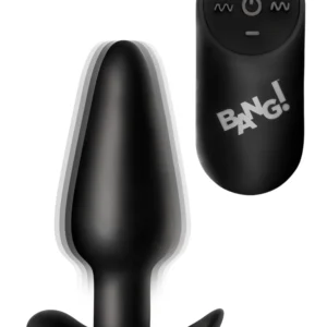 BANG! - Vibrerende Anaalplug met Afstandsbediening -Zwart