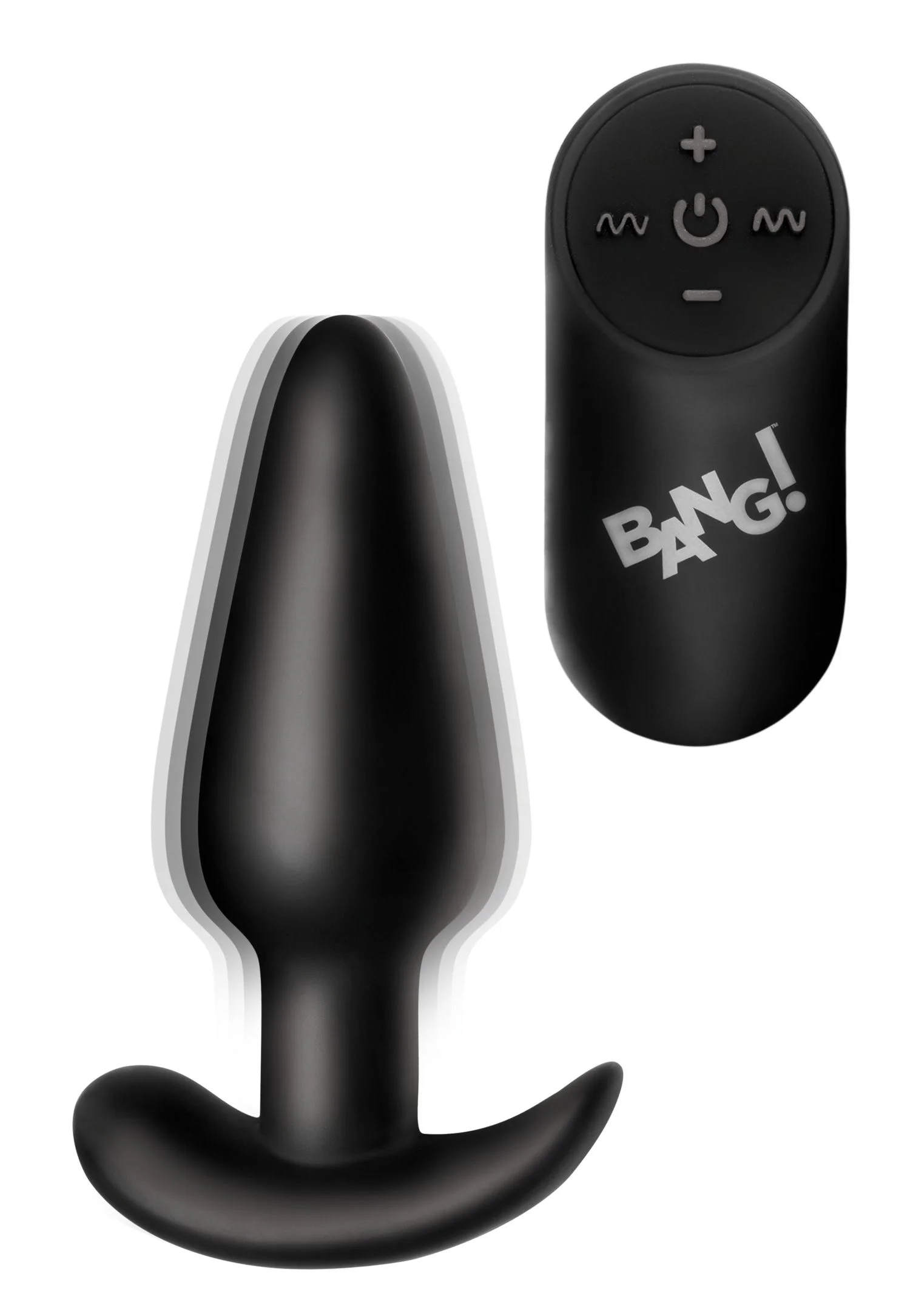 BANG! - Vibrerende Anaalplug met Afstandsbediening -Zwart