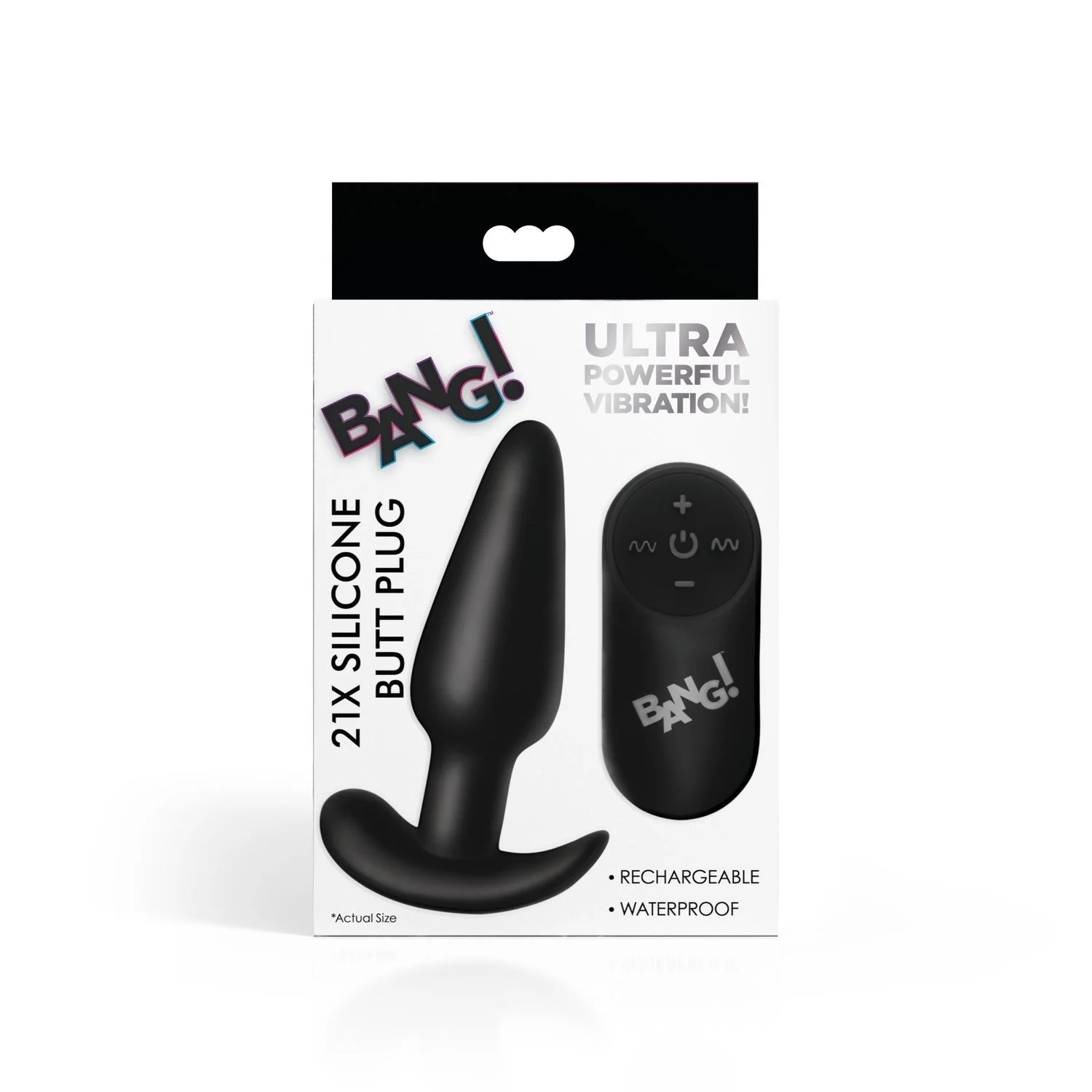 BANG! - Vibrerende Anaalplug met Afstandsbediening -Zwart