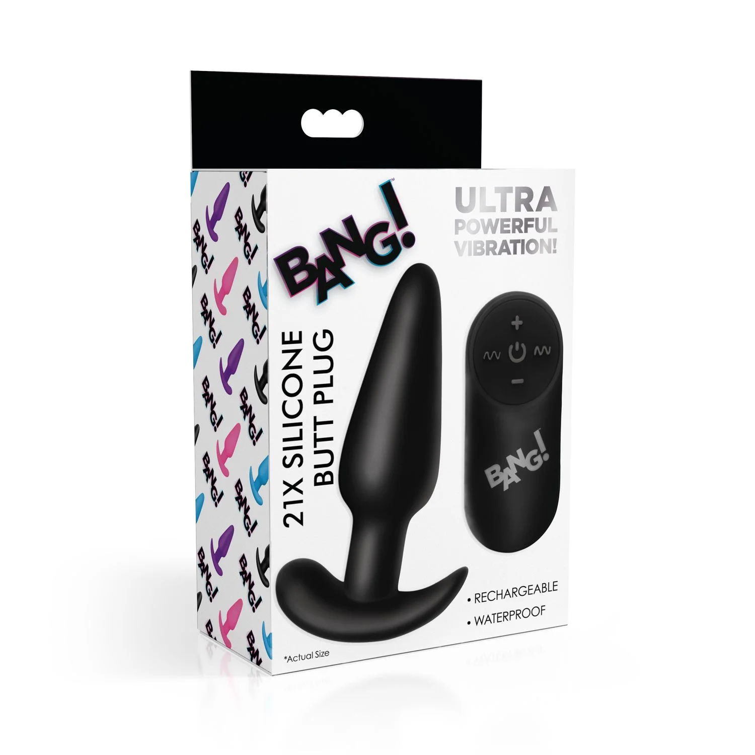 BANG! - Vibrerende Anaalplug met Afstandsbediening -Zwart