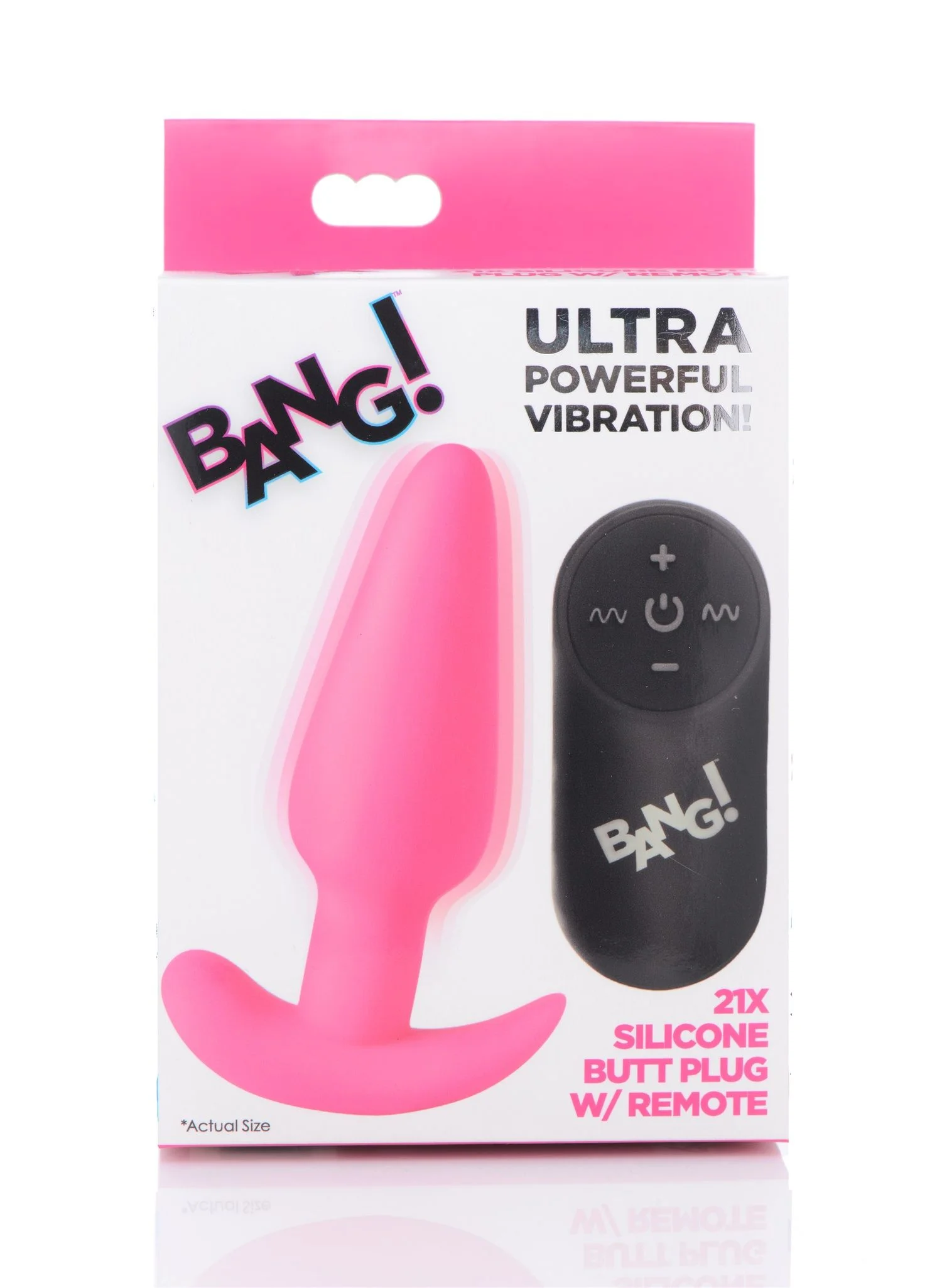 BANG! - Vibrerende Anaalplug met Afstandsbediening - Roze
