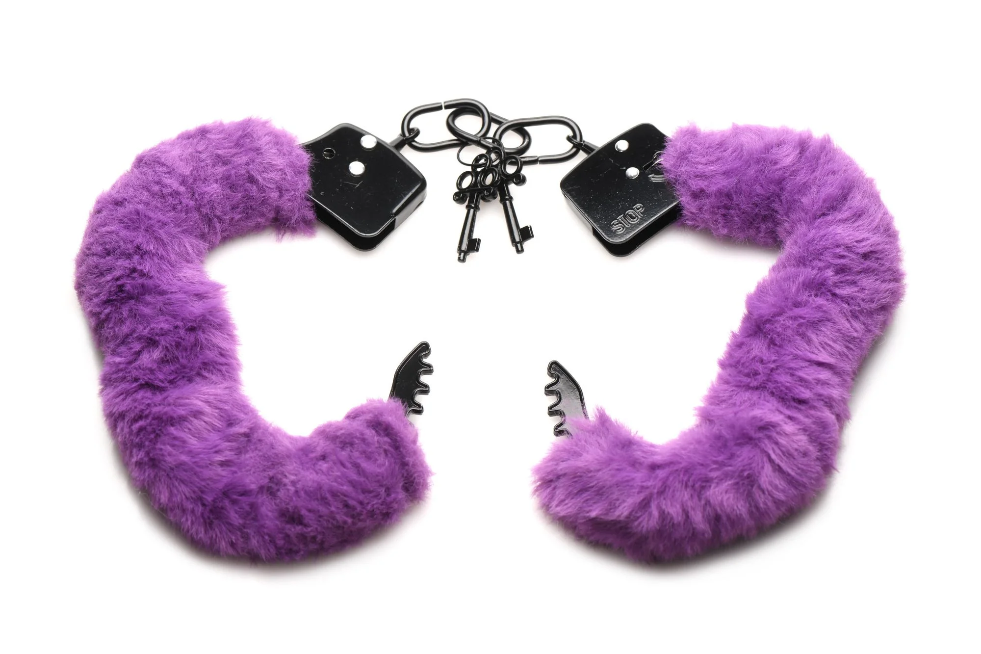 XR Brands - Cuffed In Fur Handboeien - Paars