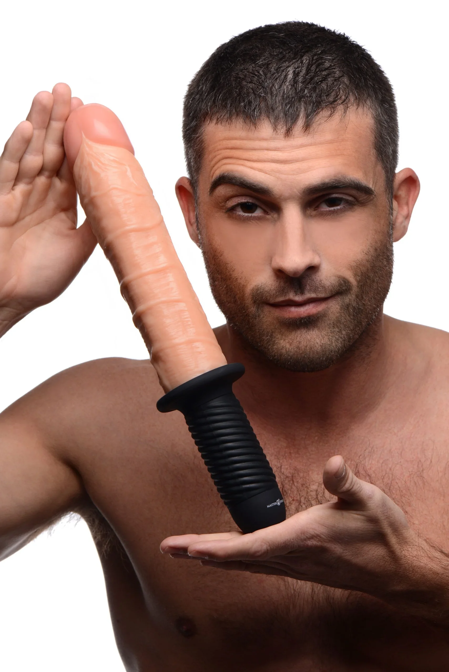 XR Brands - Onslaught 13 Mode XL Flesh Dildo - Beige