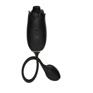 Fifty Shades of Grey - Blushing Rose Luchtdruk- en G-spot Vibrator - Zwart