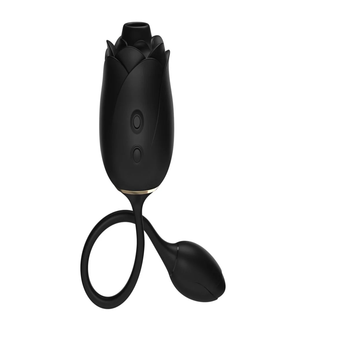 Fifty Shades of Grey - Blushing Rose Luchtdruk- en G-spot Vibrator - Zwart