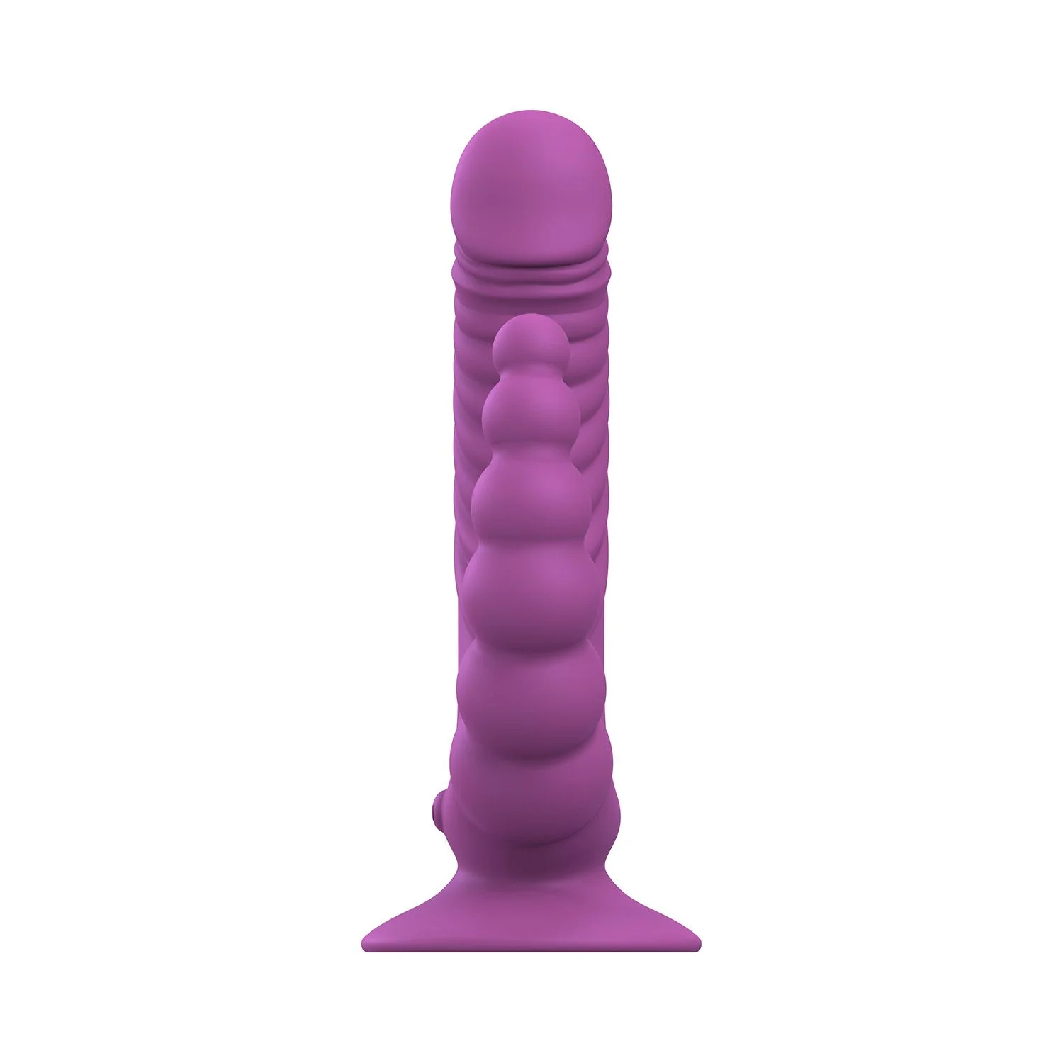 Teazers - Double Vibrator met Zuignap en Afstandsbediening - Paars