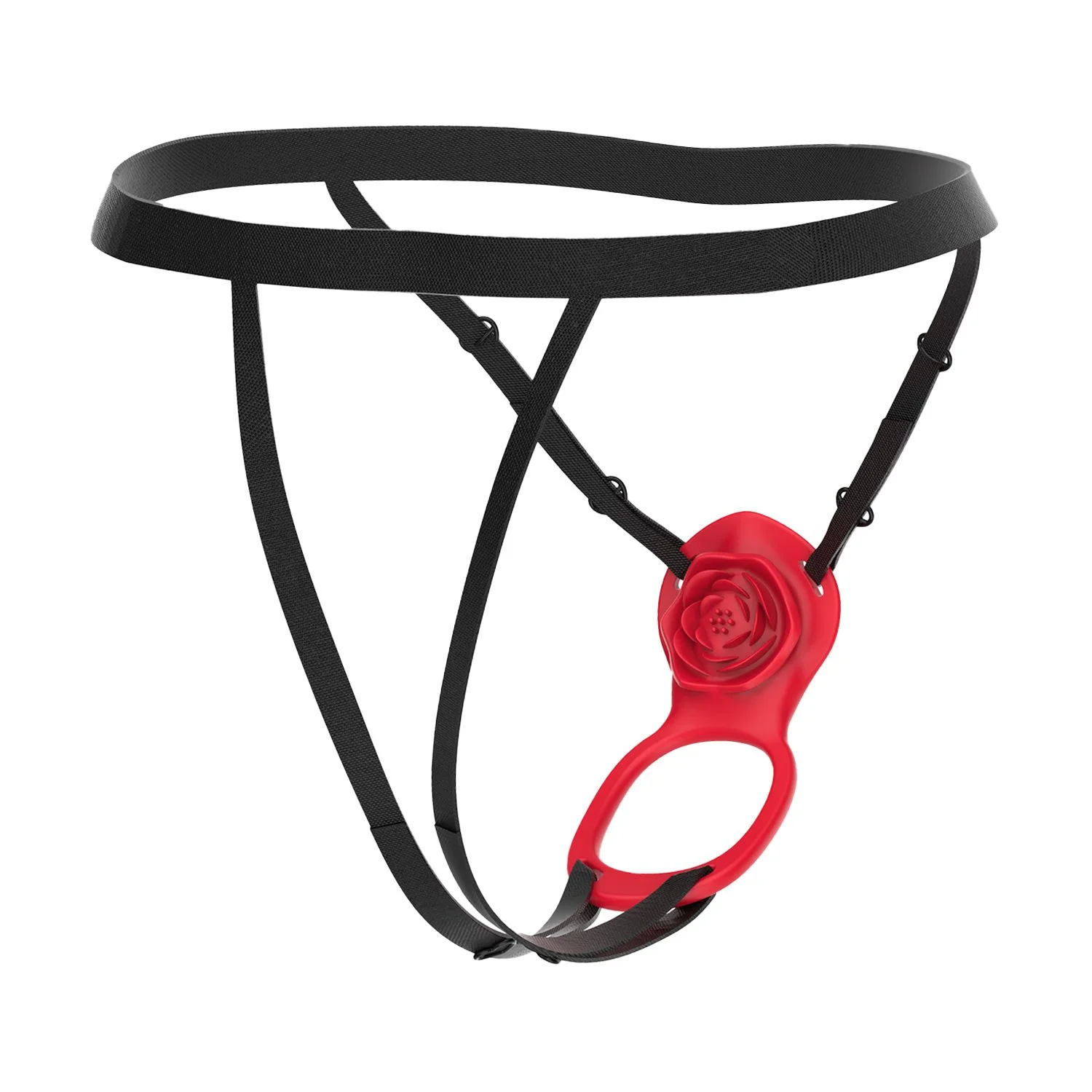Teazers - Wearable Clitoris Stimulator Harness - Rood