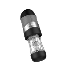 Nexus – Alpha Surge Masturbator met Rotatie & Zuigfunctie – Zwart