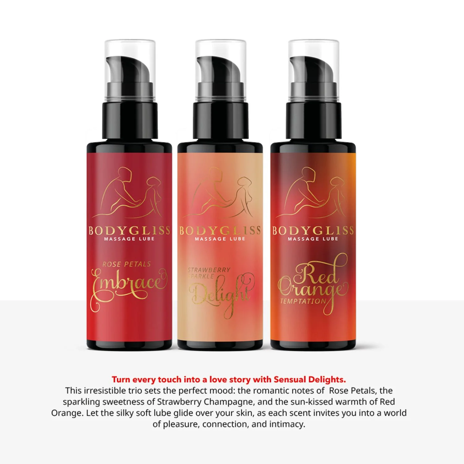 BodyGliss - Travel Edition 3-pack - Sensual Delight