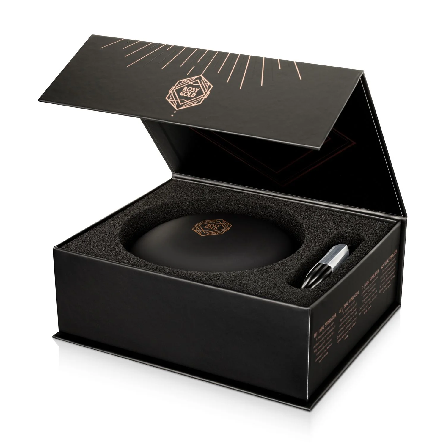 Rosy Gold – Licking Stimulator met Luxe Oplaadcase – Zwart
