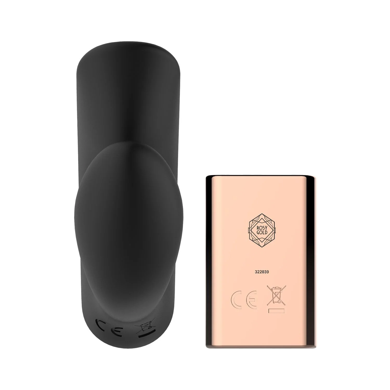 Rosy Gold – Wearable Vibrator met Luxe Oplaadcase – Zwart