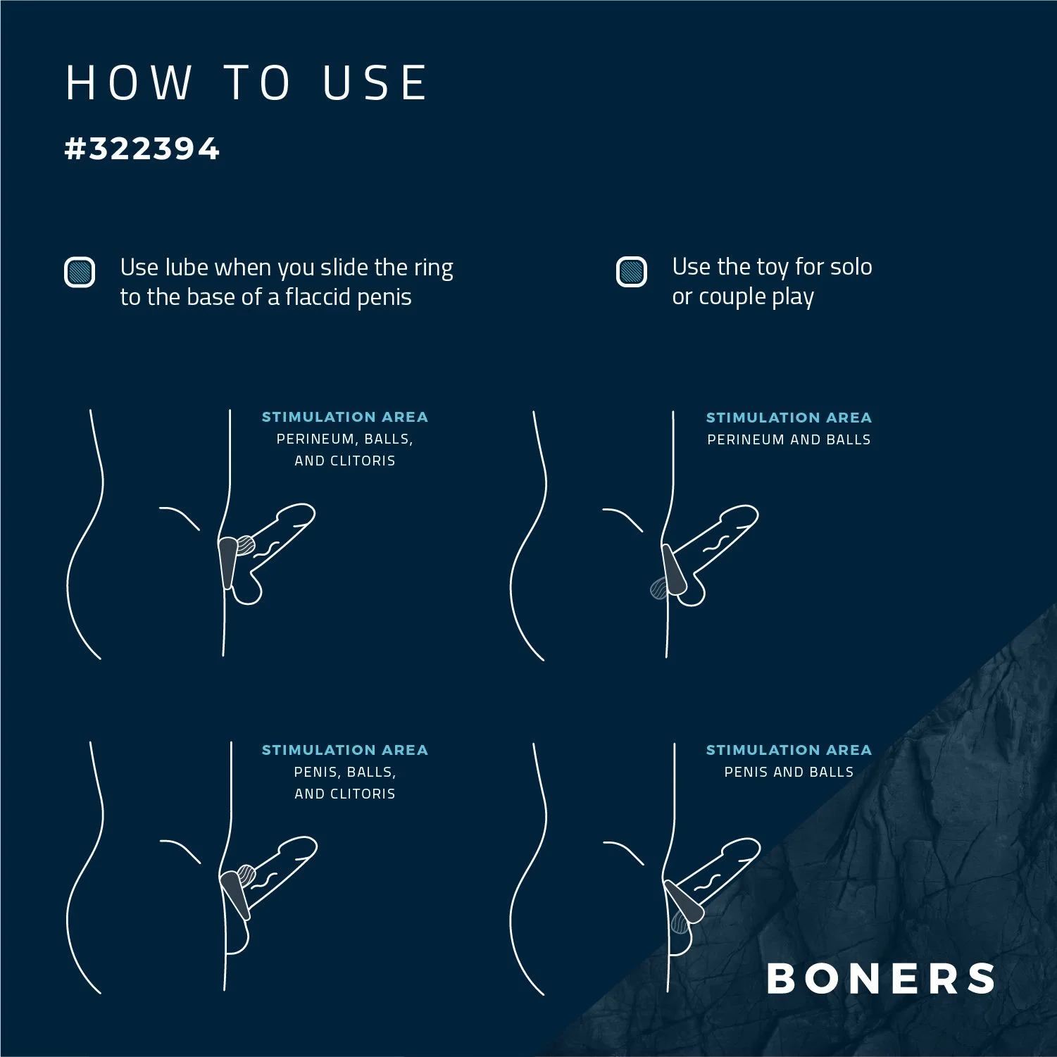 Boners - Vibrerende Siliconen Cockring - Stimulatiebol