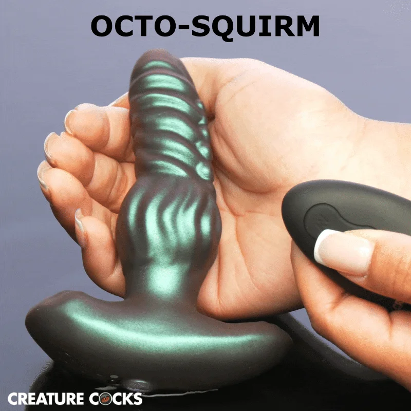 Creature Cocks - Octo-Squirm Vibrerende Anaalplug - 12,4 cm