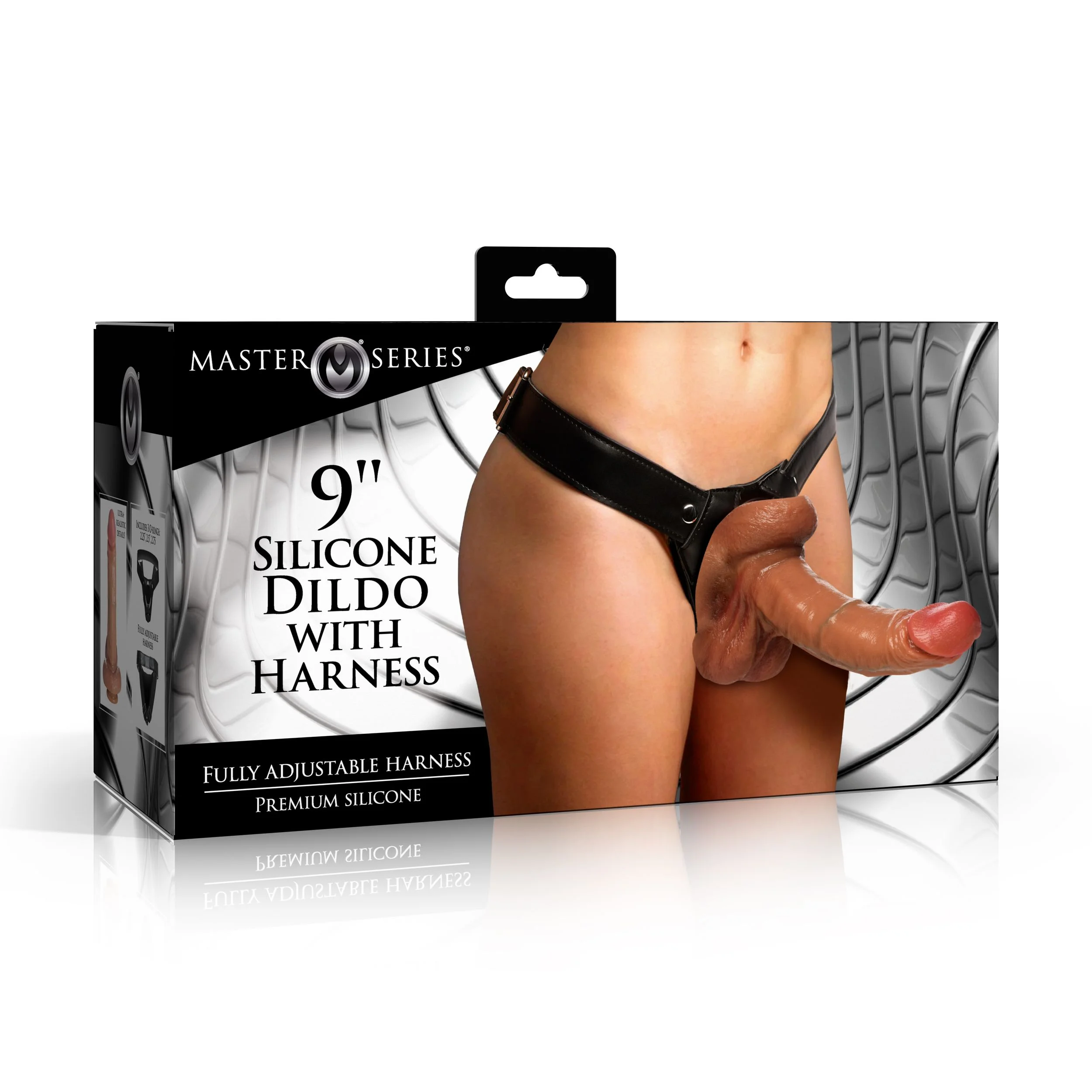 Master Series - Dildo with Harness - 22.9 cm
