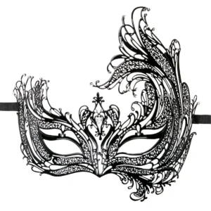 Fetish - Open Venetiaans Masker - Zwart