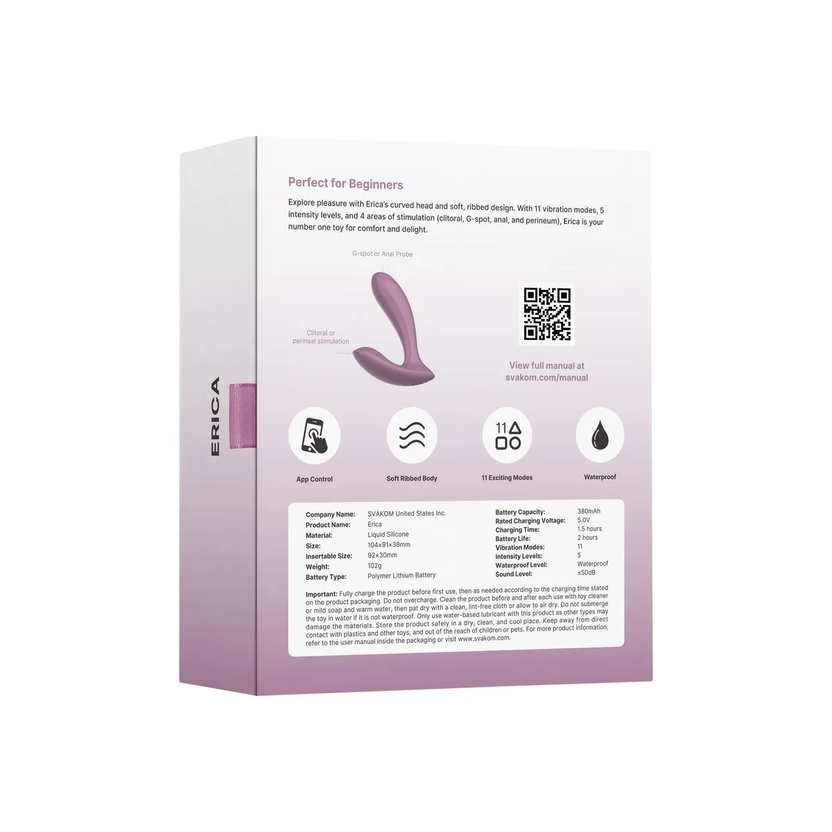 SVAKOM - Erica Panty Vibrator - Roze - Afbeelding 8