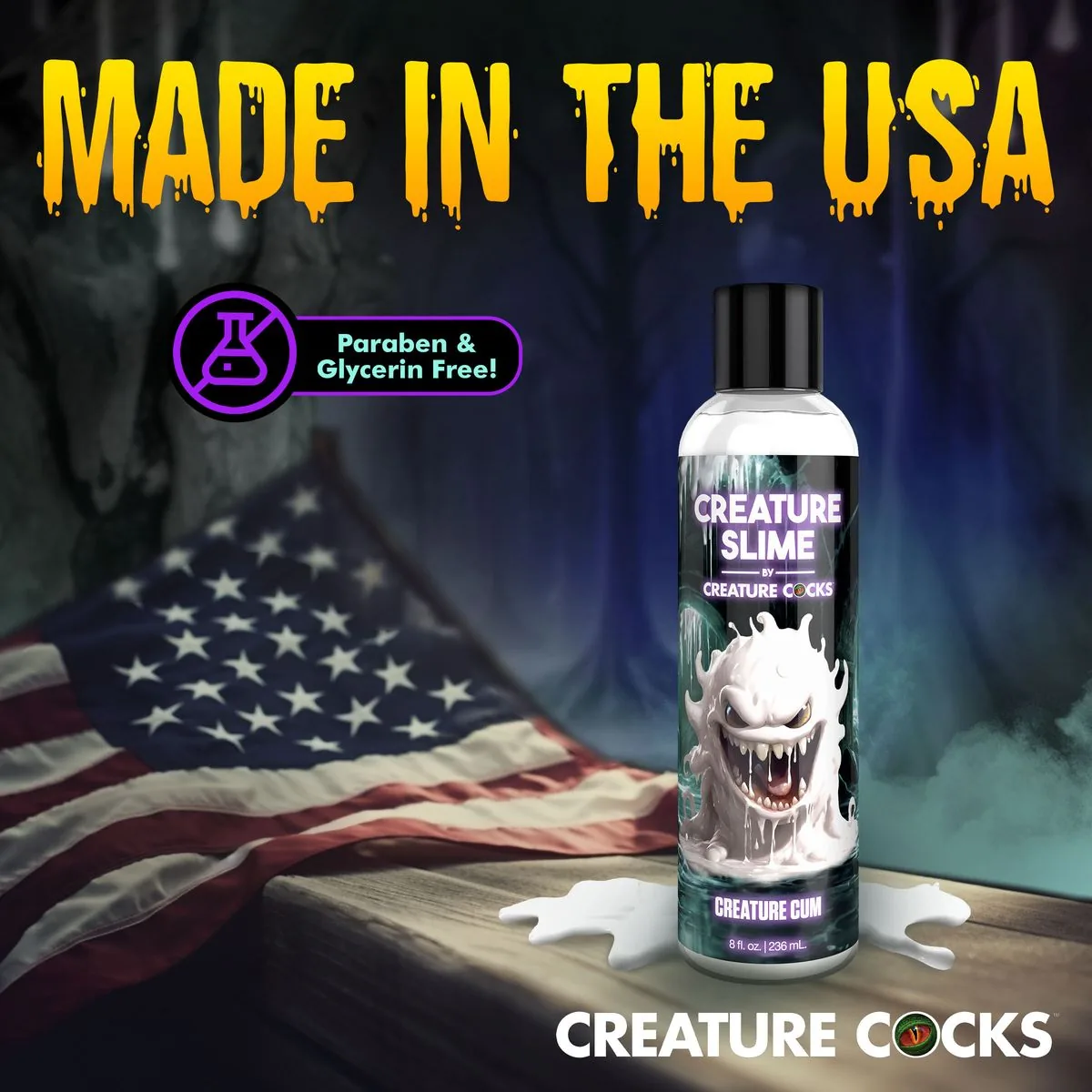 Creature Cocks - Creature Slime Creature Cum Jizz Glijmiddel - 237 ml - Afbeelding 9