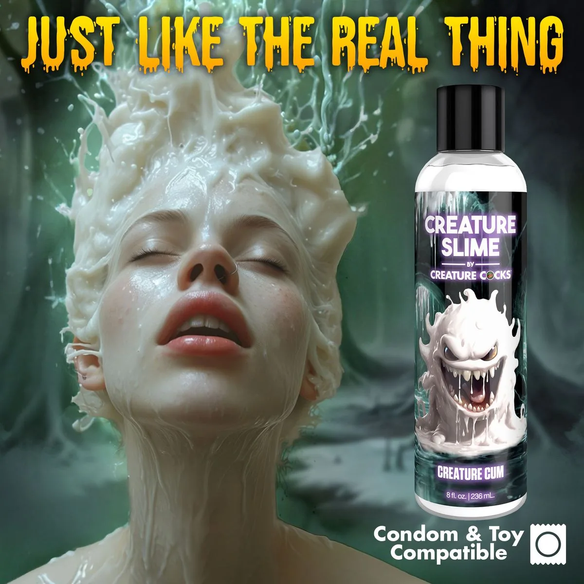 Creature Cocks - Creature Slime Creature Cum Jizz Glijmiddel - 237 ml - Afbeelding 6