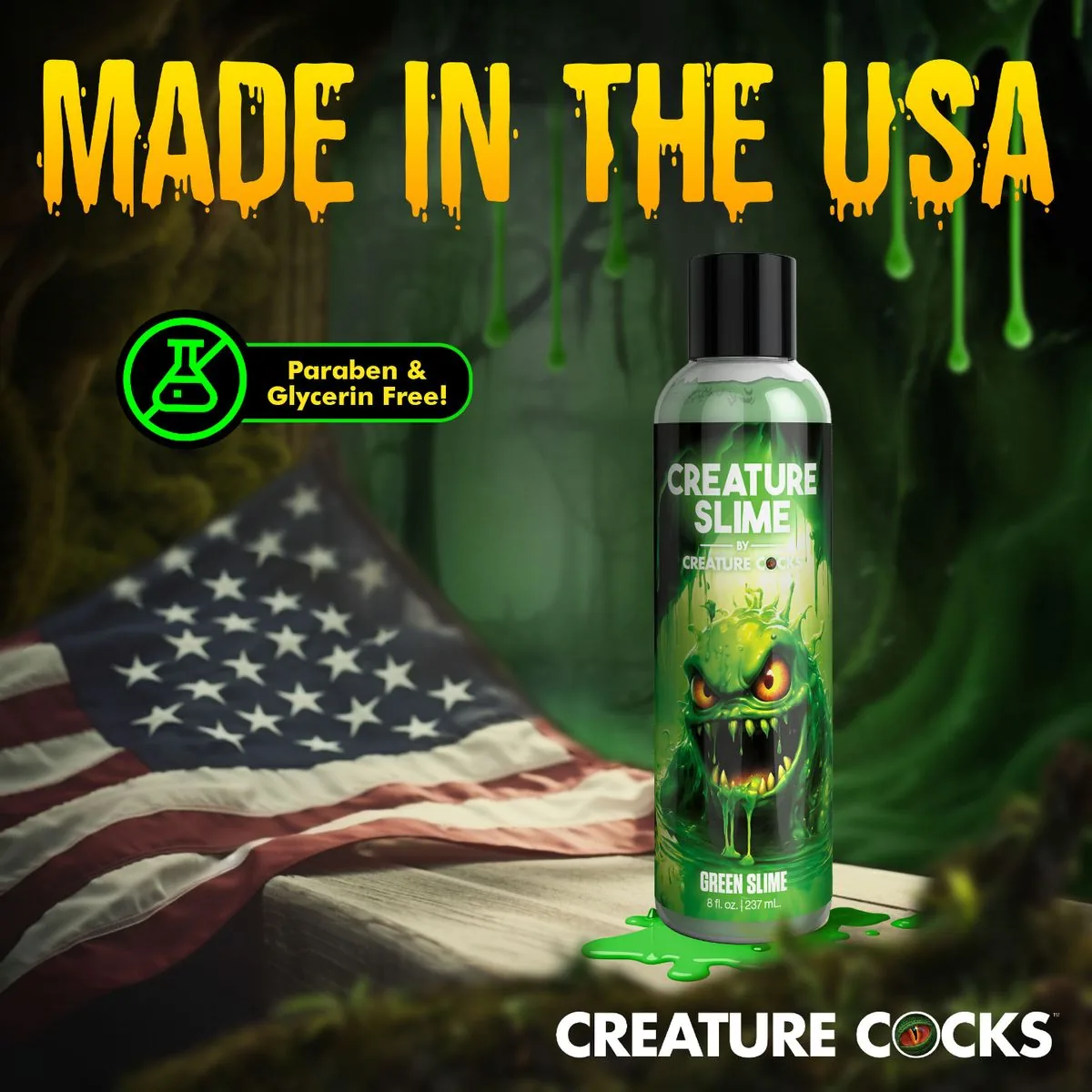 Creature Cocks - Creature Slime Groene Slijm Glijmiddel - 237 ml - Afbeelding 10