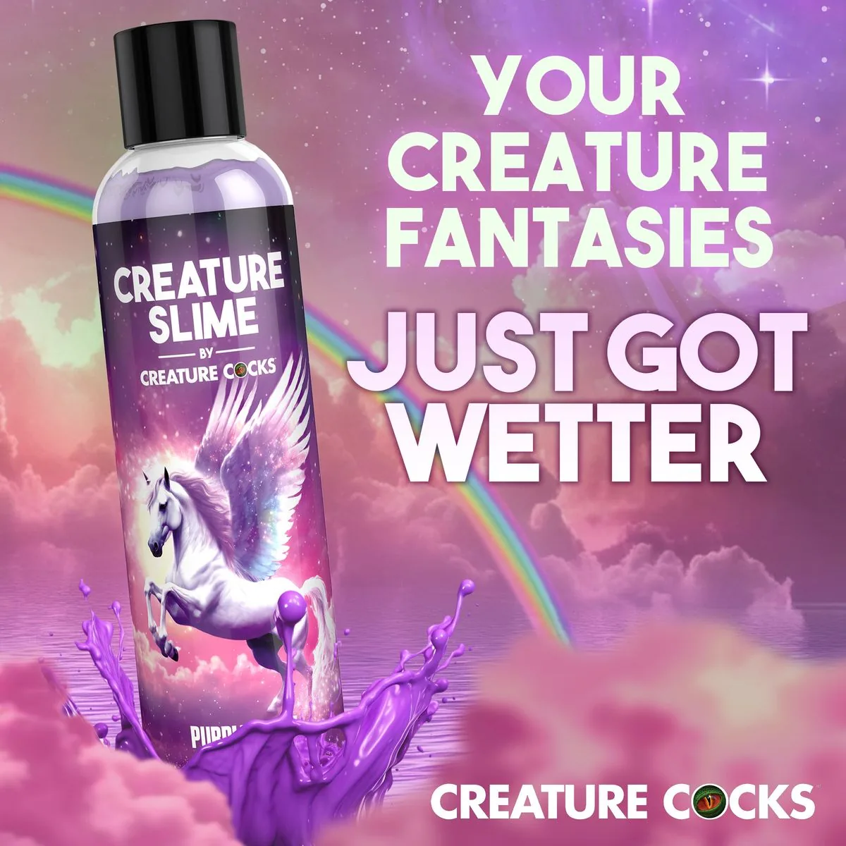 Creature Cocks - Creature Slime Paars Slijm Glijmiddel - 237 ml - Afbeelding 3