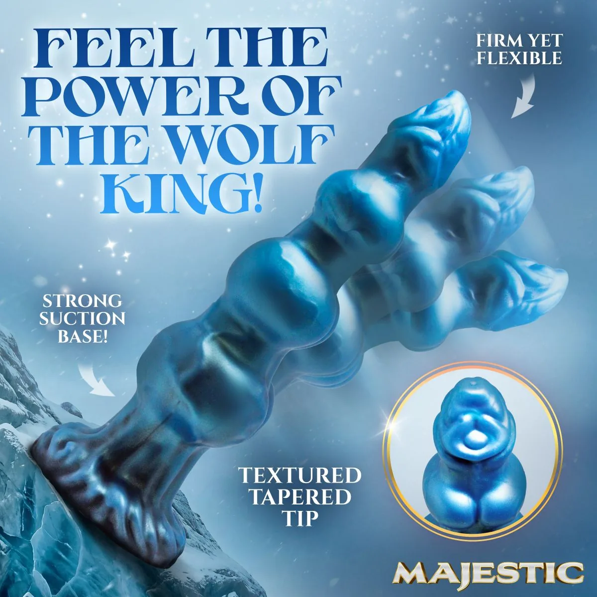 Creature Cocks - Auren Wolf King Siliconen Dildo - 22 cm - Afbeelding 5