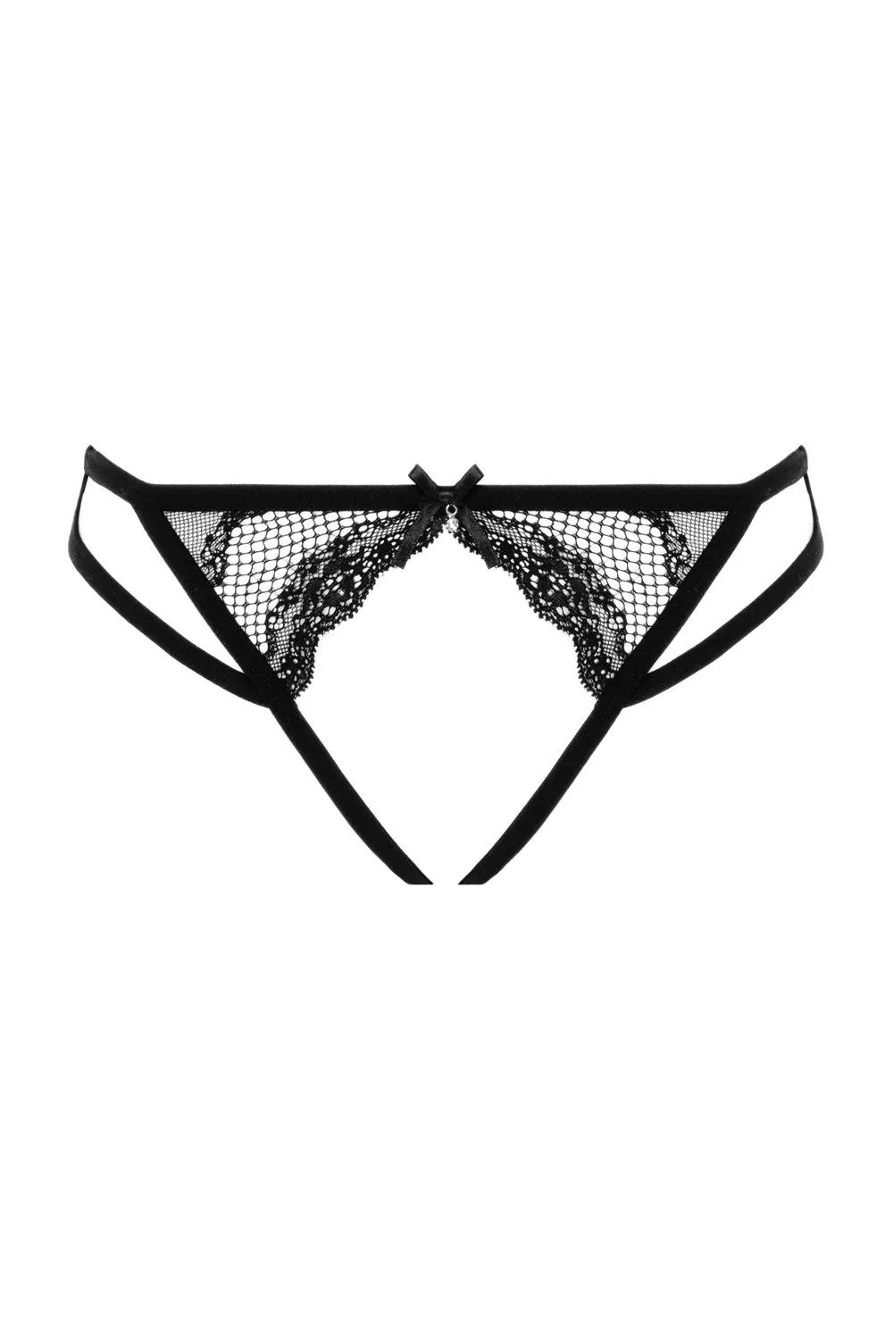 Christine - Open Crotch Thong Ariana - Zwart - Afbeelding 4
