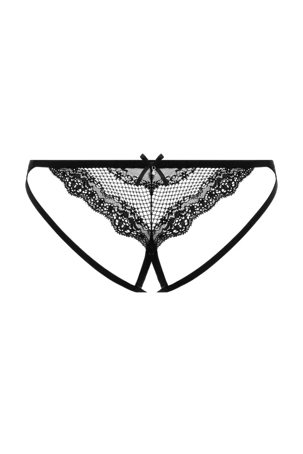 Christine - Open Crotch Thong Ariana - Zwart - Afbeelding 5