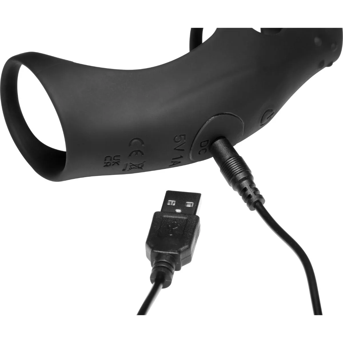 Jock - Rush Vibrerende Penis Sleeve met Cockring - Zwart - Afbeelding 8